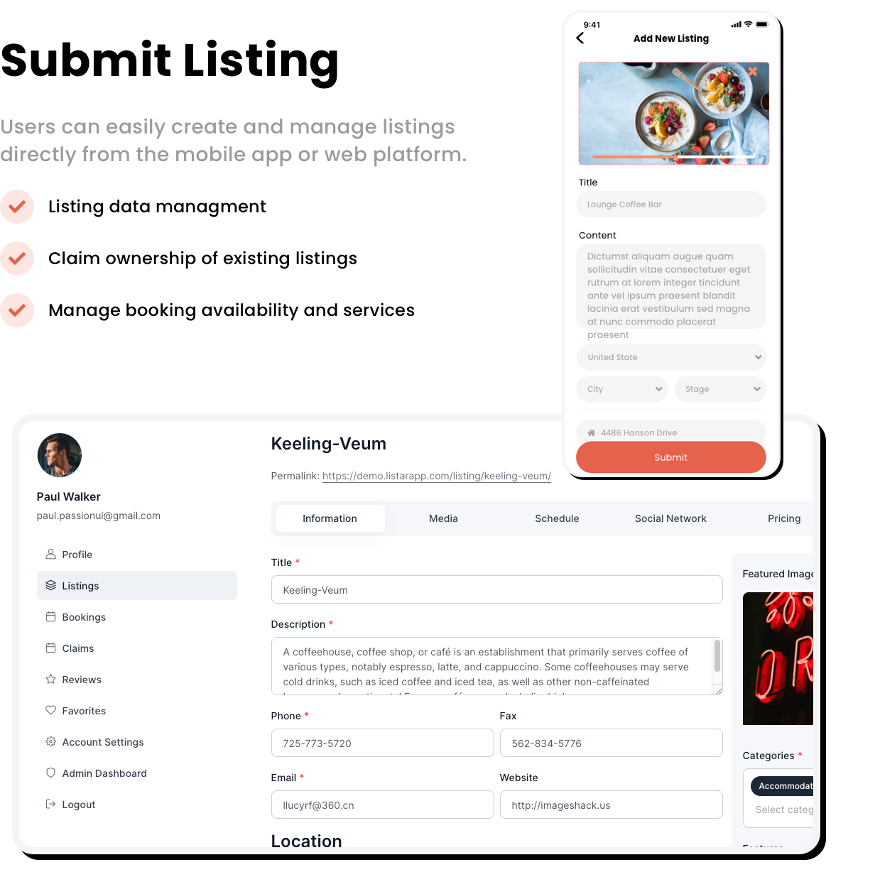 Listar FluxPro – Directory & Classified Mobile App Full Solution