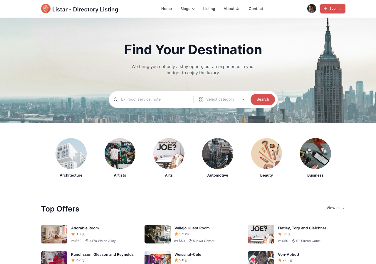 Listar FluxPro – Directory & Classified Mobile App Full Solution